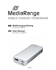 Manual MediaRange MR751 Portable Charger