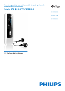 Használati útmutató Philips SA3MXX02K GoGear MP3-lejátszó