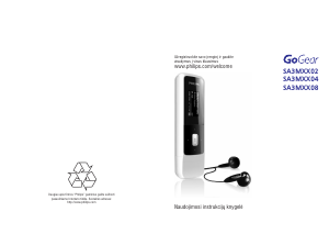 Vadovas Philips SA3MXX02K GoGear MP3 leistuvas