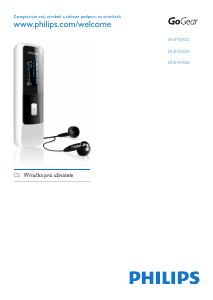 Manuál Philips SA3MXX02KN GoGear Přehrávač MP3
