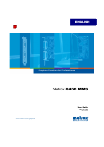 Handleiding Matrox G450x4 MMS Grafische kaart