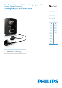 Használati útmutató Philips SA3RGA02BN GoGear MP3-lejátszó