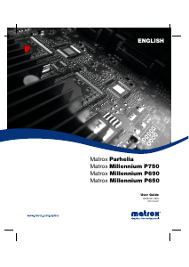 Manual Matrox P690 PCIe x16 Graphics Card
