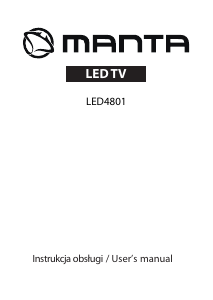 Instrukcja Manta LED4801 Telewizor LED