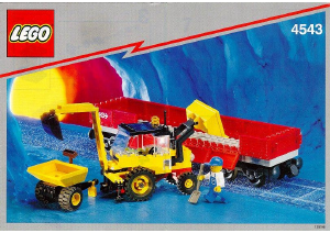 Manual Lego set 4543 Trains Railroad tractor flatbed