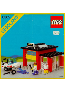 Manual de uso Lego set 6369 Town Taller de coches