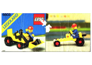 Brugsanvisning Lego set 6603 Town Skovl-traktor