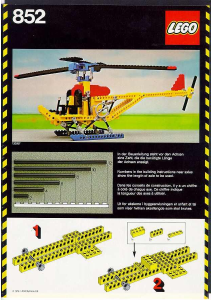 Manual Lego set 852 Technic Helicóptero