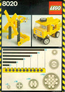 Manual de uso Lego set 8020 Technic Conjunto de construcción universal