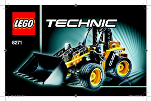 Manual de uso Lego set 8271 Technic Excavadora ruedas