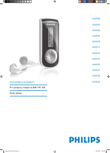 Manuál Philips SA4101 Přehrávač MP3