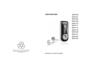 Vadovas Philips SA4101 MP3 leistuvas