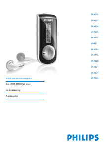 Handleiding Philips SA4110 Mp3 speler