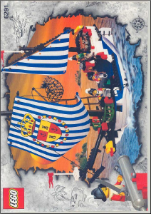 Manual de uso Lego set 6291 Pirates Buque insignia de armada
