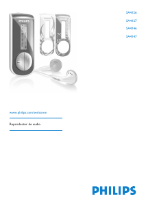 Manual de uso Philips SA4126 Reproductor de Mp3