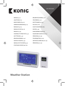 Manual de uso König KN-WS500N Estación meteorológica