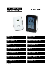 Bedienungsanleitung König KN-WS510 Wetterstation