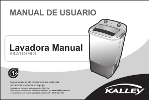 Manual de uso Kalley K-BLV1S06MB01 Lavadora