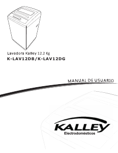 Manual de uso Kalley K-LAV12DG/B Lavadora