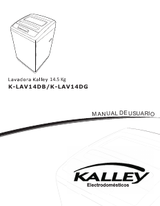 Manual de uso Kalley K-LAV14DG/B Lavadora