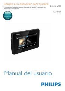 Manual de uso Philips SA4TP408KF GoGear Reproductor de Mp3