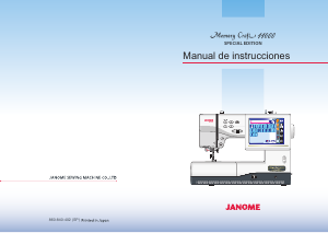 Manual de uso Janome 11000 Memory Craft Máquina de coser