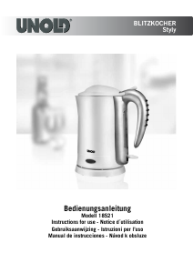 Manual Unold 18521 Blitzkocher Styly Kettle