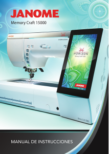 Manual de uso Janome 15000 Memory Craft Máquina de coser