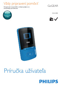 Návod Philips SA4VBE04RF GoGear Mp3 prehrávač