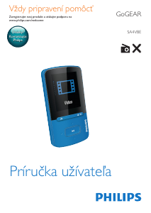Návod Philips SA4VBE08PN GoGear Mp3 prehrávač