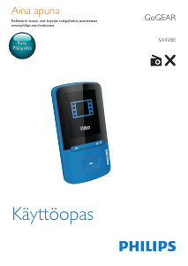Käyttöohje Philips SA4VBE08RN GoGear MP3-soitin
