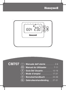 Crono termostato Honeywell cm507 Home J programmazione settimana 2 livelli