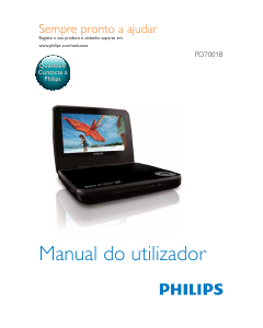 Manual Philips PD7001B Leitor de DVD