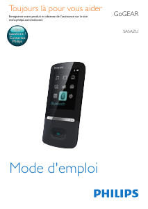 Mode d’emploi Philips SA5AZU04WF GoGear Lecteur Mp3