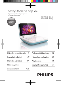 Manuál Philips PD7006B Přehrávač DVD