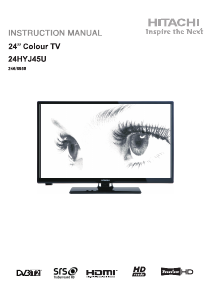 Manual Hitachi 24HYJ45U LED Television