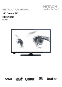 Manual Hitachi 24HYT45U LED Television
