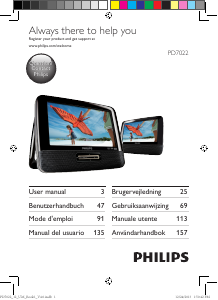 Bruksanvisning Philips PD7022 DVD spelare
