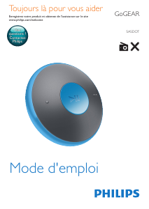 Mode d’emploi Philips SA5DOT02BN GoGear Lecteur Mp3