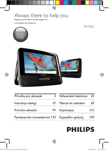 Käyttöohje Philips PD7022 DVD-soitin