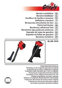 Manual Grizzly BLSB 3030 Leaf Blower