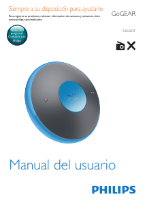 Manual de uso Philips SA5DOT02ONS GoGear Reproductor de Mp3