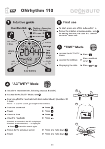 Manual Geonaute ONrhythm 110 Sports Watch