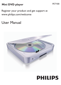 Manual Philips PET100 DVD Player