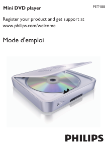 Mode d’emploi Philips PET100 Lecteur DVD