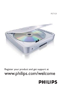 Εγχειρίδιο Philips PET101 Συσκευή αναπαρωγής DVD