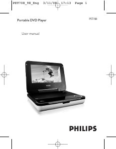 Handleiding Philips PET708 DVD speler