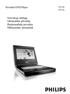 Manuál Philips PET720 Přehrávač DVD