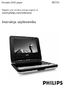 Instrukcja Philips PET731 Odtwarzacz DVD