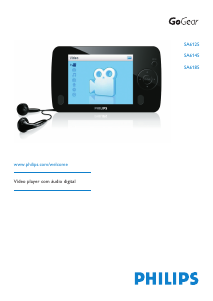 Manual Philips SA6125 GoGear Leitor Mp3